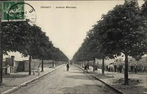 Ak Drancy Seine Saint Denis, Avenue Marceau