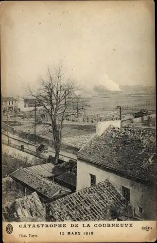 Ak La Courneuve Seine Saint Denis, Catastrophe, 15 Mars 1918