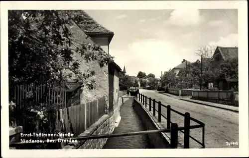 Ak Niederau in Sachsen, Ernst Thälmann Straße