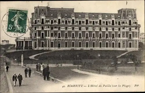 Ak Biarritz Pyrénées Atlantiques, L'Hotel du Palais