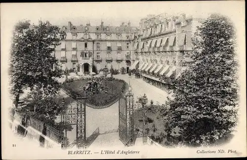Ak Biarritz Pyrénées Atlantiques, Hotel d'Angleterre