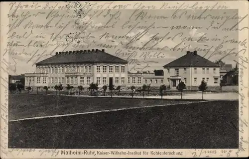 Ak Mülheim an der Ruhr, Kaiser Wilhelm Institut für Kohlenforschung