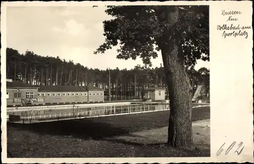 Ak Driesen Drezdenko Ostbrandenburg, Volksbad am Sportplatz