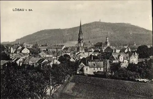 Ak Löbau in Sachsen, Gesamtansicht