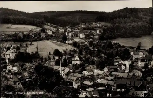 Ak Ruhla in Westthüringen, Totalansicht von Emilienruhe aus