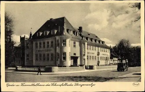 Ak Bad Langensalza im Thüringer Becken, Bade und Kurmittelhaus