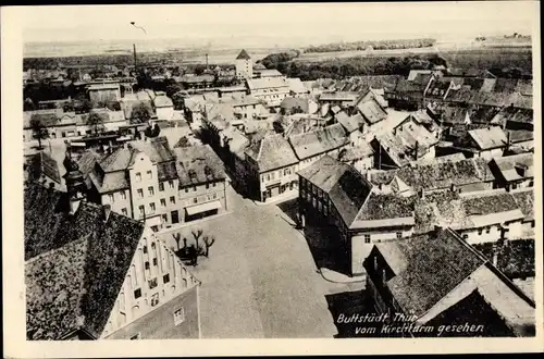 Ak Buttstädt in Thüringen, Vogelschau vom Kirchturm