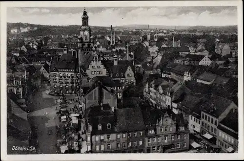 Ak Döbeln Sachsen, Gesamtansicht, Kirche