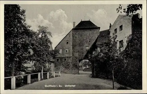 Ak Geithain in Sachsen, Untertor