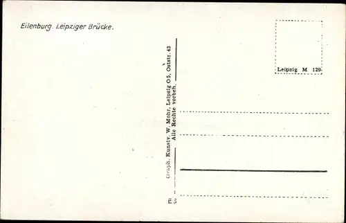 Ak Eilenburg an der Mulde, Leipziger Brücke