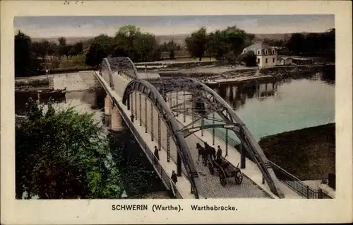 Ak Skwierzyna Schwerin Warthe Ostbrandenburg, Warthebrücke