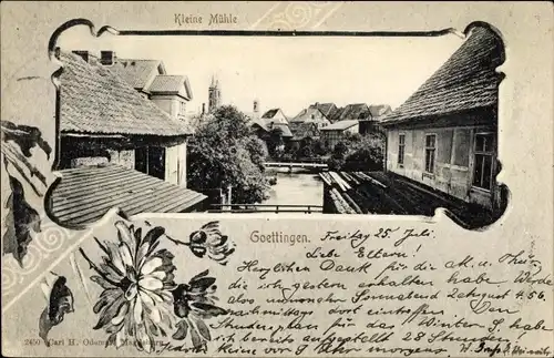 Passepartout Ak Göttingen in Niedersachsen, Kleine Mühle