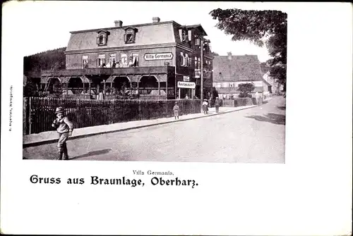 Ak Braunlage im Oberharz, Villa Germania