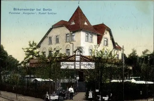 Ak Birkenwerder in Brandenburg, Pensionat Kurgarten