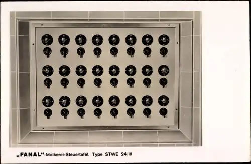 Ak Fanal Molkerei Steuertafel, Type STWE 24/III