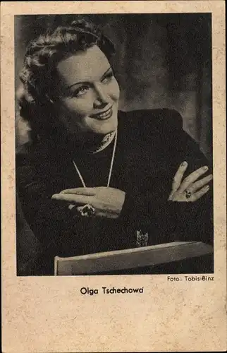 Ak Schauspielerin Olga Tschechowa, Portrait