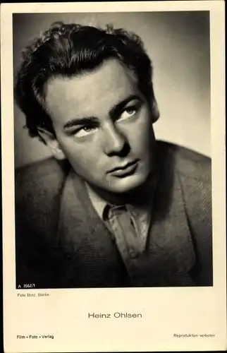 Ak Schauspieler Heinz Ohlsen, Portrait, Locken, Jackett