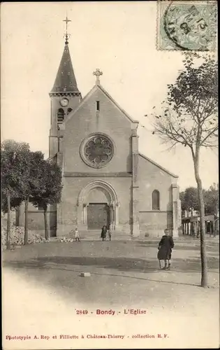 Ak Bondy Seine Saint Denis, L'Eglise