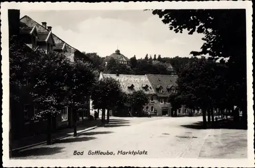 Ak Bad Gottleuba in Sachsen, Marktplatz