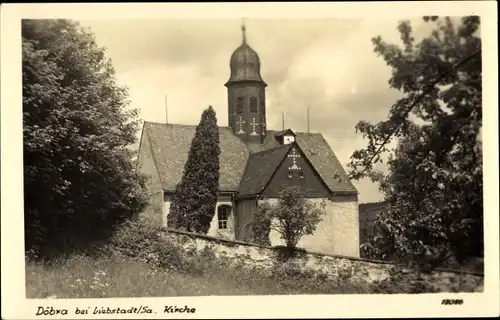 Ak Döbra Liebstadt im Erzgebirge, Kirche
