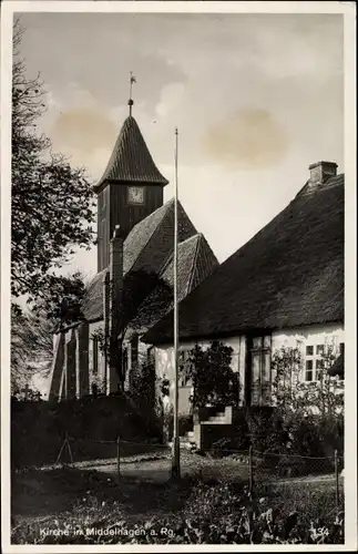 Ak Middelhagen Mönchgut auf Rügen, Kirche