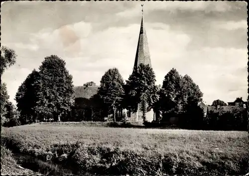 Ak Hamburg Wandsbek Rahlstedt, Kirche, Teilansicht