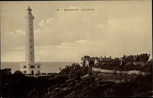 Ak Biarritz Pyrénées Atlantiques, Le Phare
