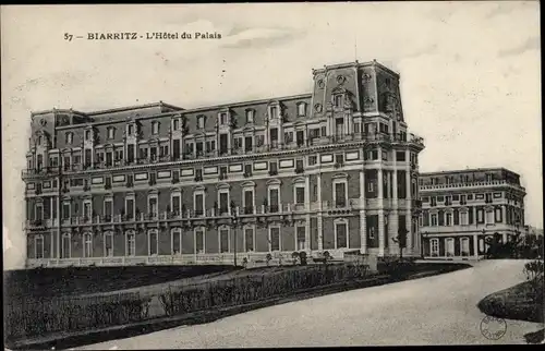 Ak Biarritz Pyrénées Atlantiques, L'Hotel du Palais