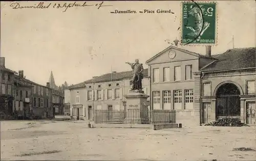 Ak Damvillers Lothringen Meuse, Place Gerard