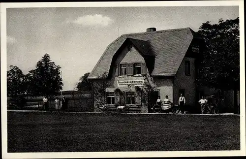 Ak Pobershau Marienberg im Erzgebirge, Bergschänke zum Katzenstein, Inh. Willy Enger