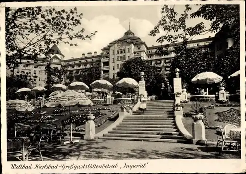 Ak Karlovy Vary Karlsbad Stadt, Großgaststättenbetrieb Imperial