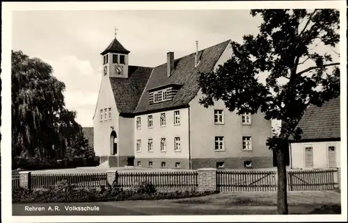Ak Rehren im Auetal, A. R. Volksschule