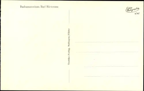 Ak Rietenau Aspach in Baden Württemberg, Badsanatorium