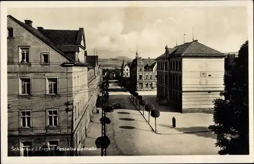 Ak Schlettau im Erzgebirge, Pestalozzistraße