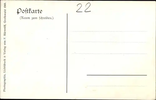 Ak Hansestadt Greifswald, Alte Häuser