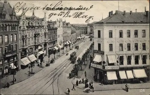 Ak Hannover in Niedersachsen, Bahnhofstraße, Cafe Kasten