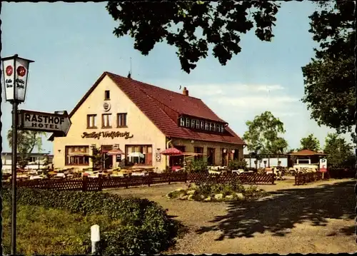 Ak Wolfsburg in Niedersachsen, Rasthof, Braunschweiger Straße