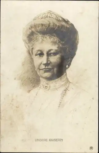 Künstler Ak Kaiserin Auguste Viktoria von Preußen