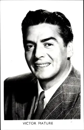 Ak Schauspieler Victor Mature, Portrait