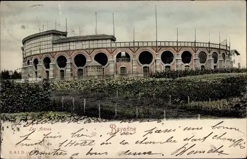 Ak Bayonne Pyrénées Atlantiques, Les Arenes