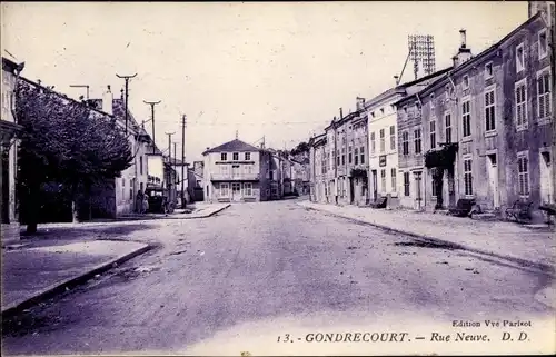 Ak Gondrecourt Meuse, Rue Neuve