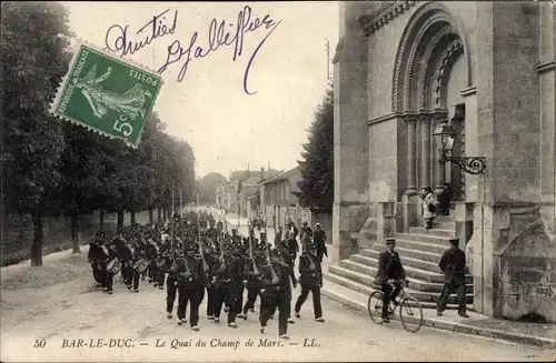 Ak Bar le Duc Meuse, Le Quai du Champ de Mars