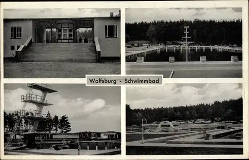 Ak Wolfsburg in Niedersachsen, Schwimmbad