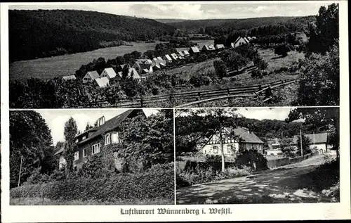 Ak Bad Wünnenberg Bürener Land, Panorama, Dorfpartie