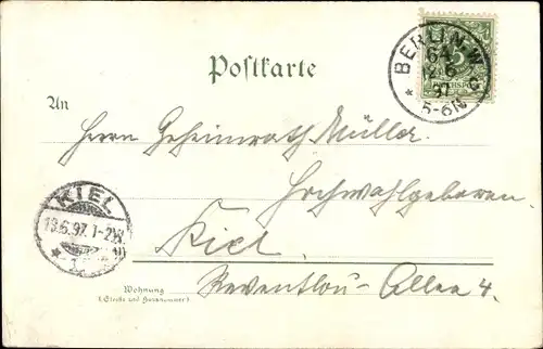 Litho Berlin Mitte, Kempinskis Weinstuben, Leipziger Straße 25, Innenansicht