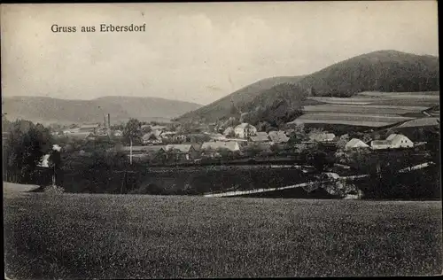 Ak Grocholub Erbersdorf Oberschlesien, Blick auf den Ort mit Umgebung