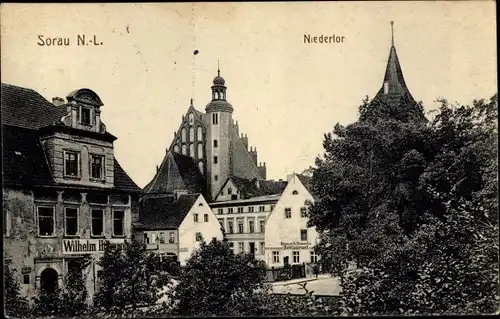 Ak Żary Sorau Niederlausitz Ostbrandenburg, Niedertor