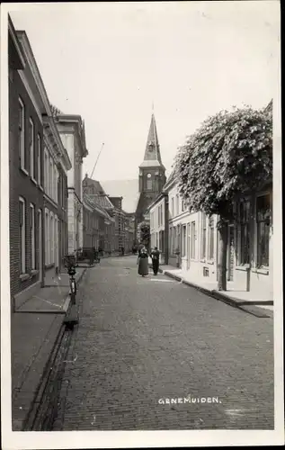 Ak Genemuiden Overijssel Niederlande, Stadtpartie