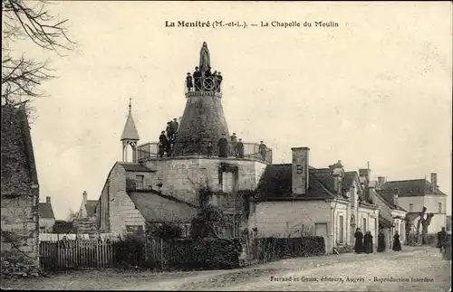 Ak La Ménitré Maine et Loire, La Chapelle du Moulin