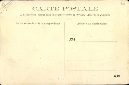 Ak Saumur Maine et Loire, Inondations 1904, Place du Port Cigogne